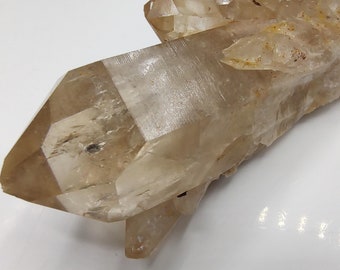 Kundalini Citrine Quartz Cluster: Congo Natural Healing Crystal