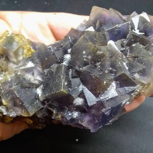 Cubic Fluorite Specimen Raw Purple Fluorite Collector Specimen from Balochistan Pakistan
