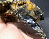 Smoky Quartz Cluster with Feldspar, Malawi Crystal Specimen