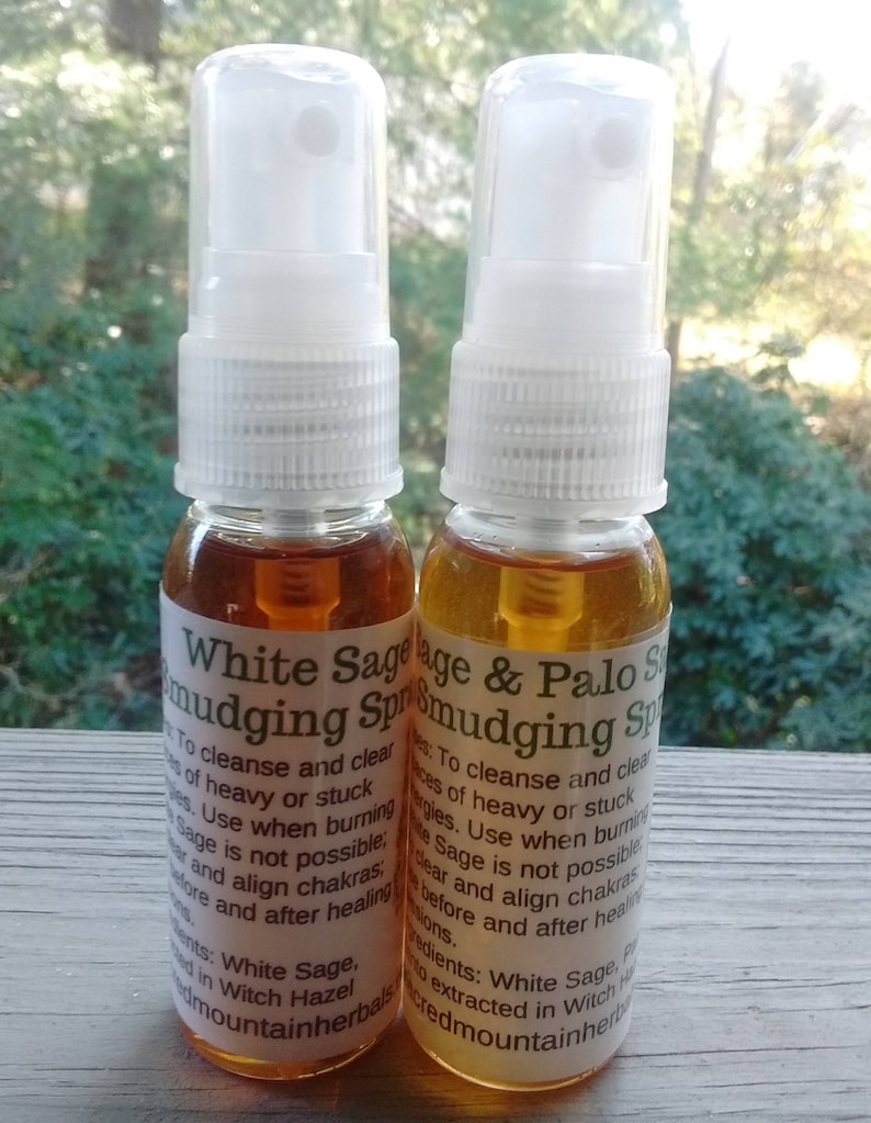 White Sage Palo Santo Smudging Spray Smudge Without Smoke Etsy