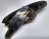 Smoky Quartz Point Double Terminated Elestial Cluster Specimen Crystal Sacred Healing from Smoky Quartz Zomba Malawi