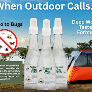 All Natural Bug Spray Insect Repellent Keep Bugs Away Soothe Bug Bites Essential Oil Ingredients No Deet