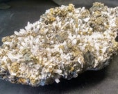 Quartz Cubic Pyrite Sphalerite Cluster from Huanzala Mine Peru Points Crystal Cluster Quartz with Pyrite
