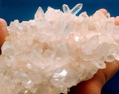 Pink Samadhi Himalayan Quartz Cluster Pink Quartz Points Crystal Cluster Clear Pink Quartz with Phantoms, Double Termination, Tabular