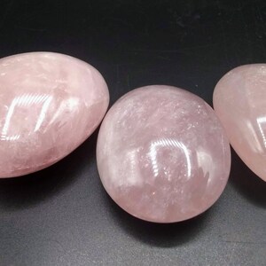 Rose Quartz Palm Stone Polished Pink Quartz Crystal Unconditional Love Stone Pink Quartz