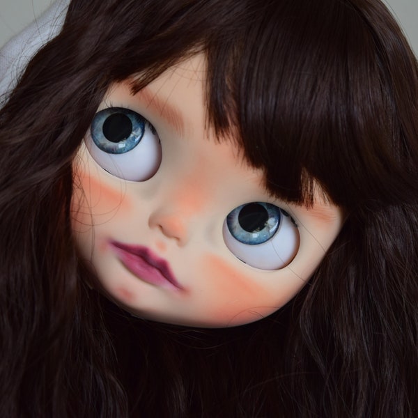 OOAK Blythe Doll Gesichtsplatte Faceplate only, Custom #151 by Ginas.Doll.ART