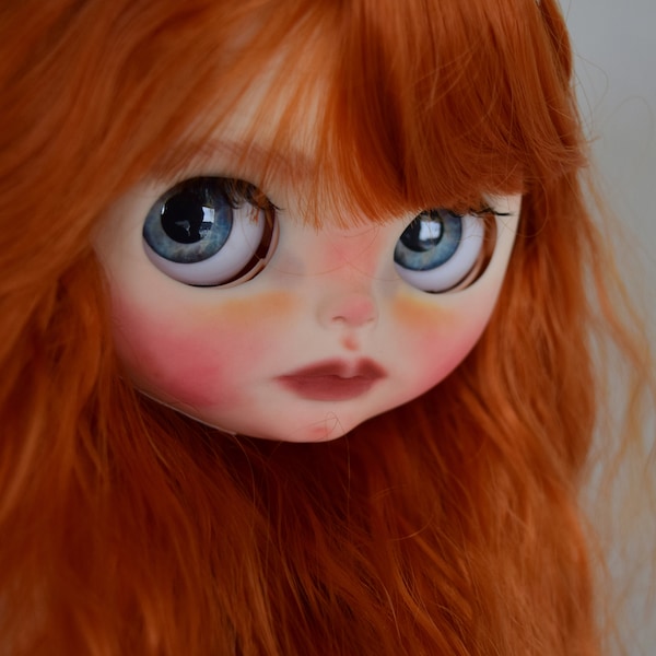 OOAK Blythe Doll Gesichtsplatte Faceplate only, Custom #150 by Ginas.Doll.ART