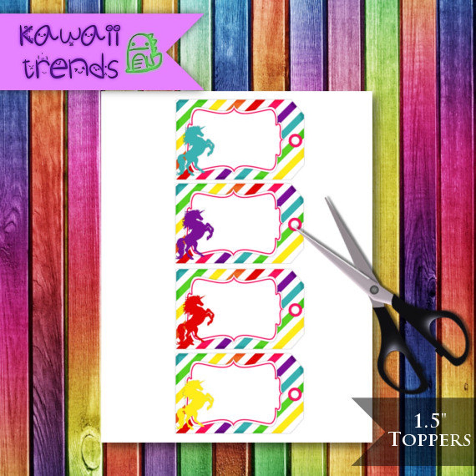unicorn rainbow gift tags printable rainbow birthday party