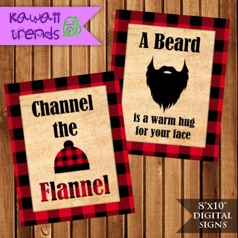 Lumberjack Signs Lumberjack Quotes Digital Signs Printable | Etsy