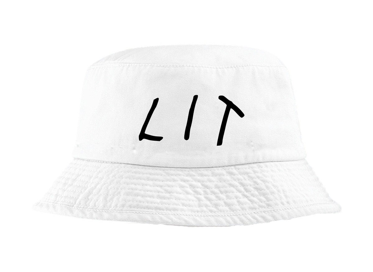 Lit Bucket Hat White - Etsy