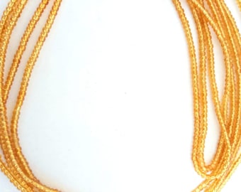 Prachtvolle Gold Taille Perlen - Schraubverschluss Taille Perlen - Bauchketten - Afrikanischer Schmuck - Auf Verkauf Taille Perlen