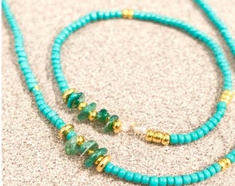 Ocean Aura Waist Beads - Screw Clasp Waist Beads - Body Chains