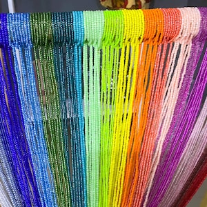Solid Colors of the Rainbow Waist Beads - Wholesale Waist Beads -  Tie-on Waist beads - Waist Beads with Clasps -  Belly Chains