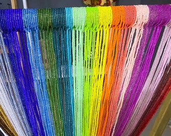 Farben der Regenbogen Taille Perlen - Großhandel Taille Perlen - Tie-on Taille Perlen - Taille Perlen mit Haken - Bauch Ketten