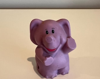 Figura de elefante morado de Shelcore: pieza de repuesto para el tren de animales del circo de 2002: juguete antiguo