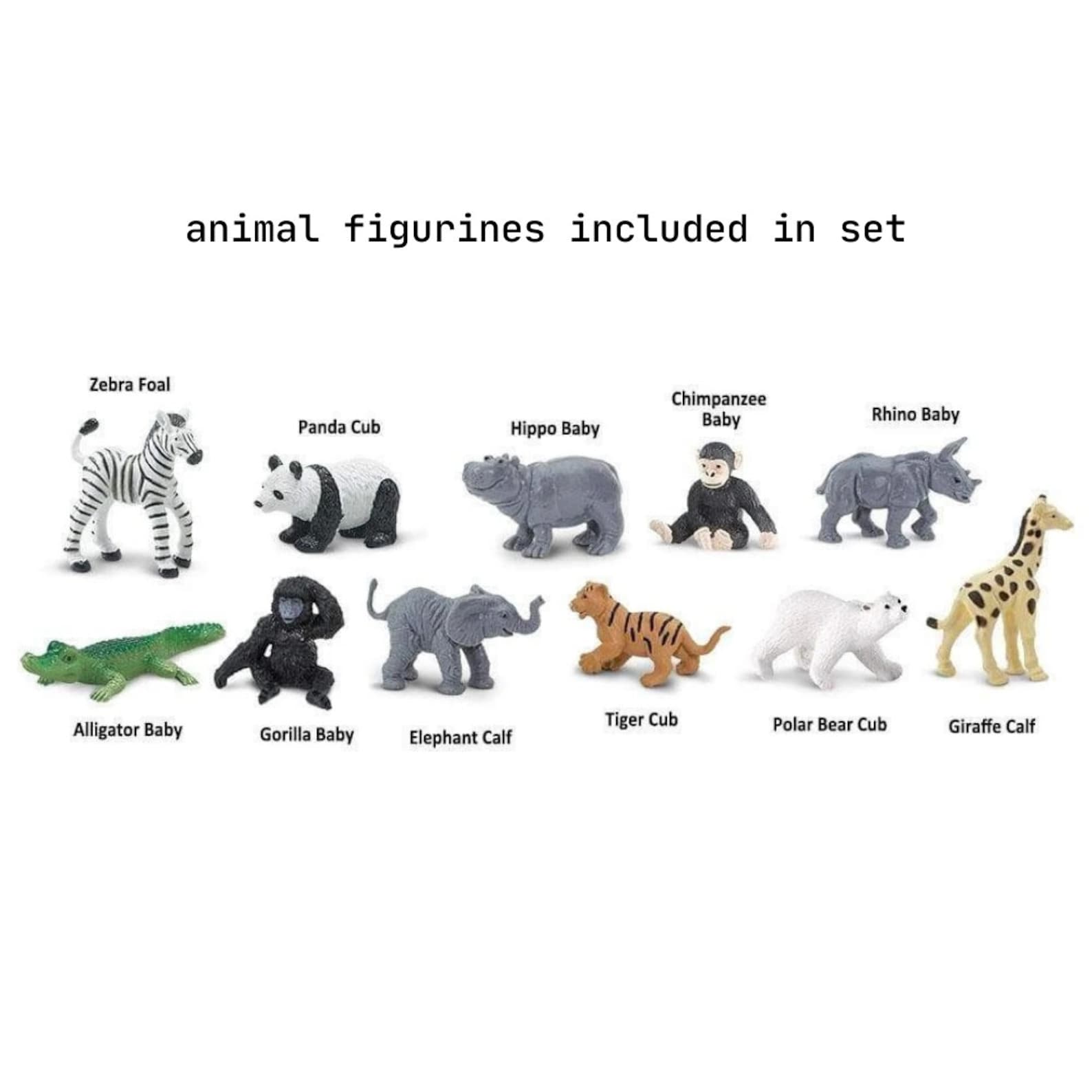 Zoo Animals Montessori Matching Cards With Figurines Etsy UK