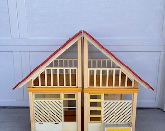 Vintage 1979 Mattel Barbie Dreamhouse A-frame Rare Yellow