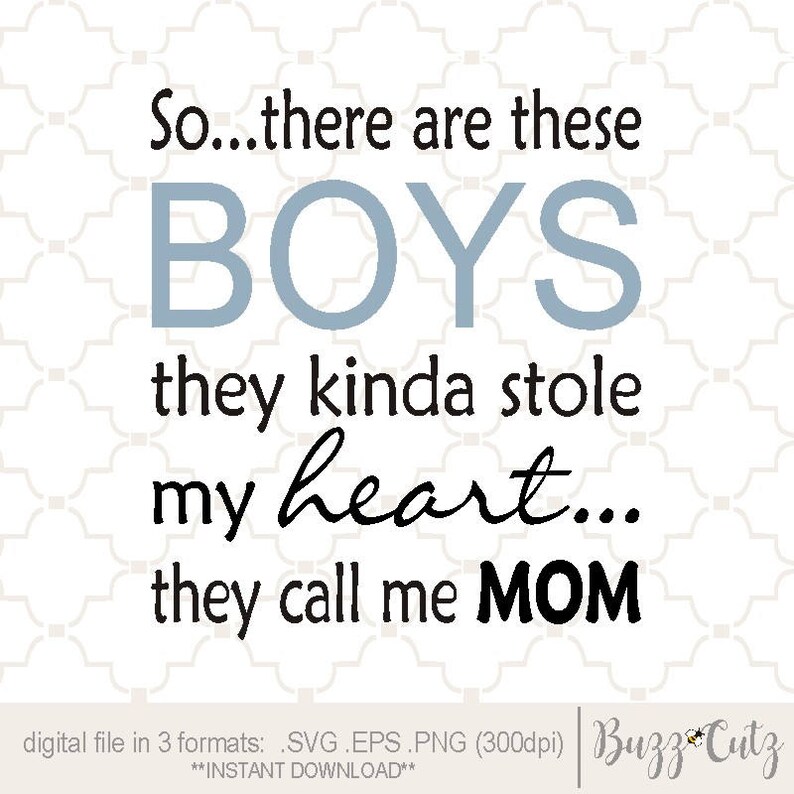 Download SVG There's this Boy / stole my heart digital print / He ...