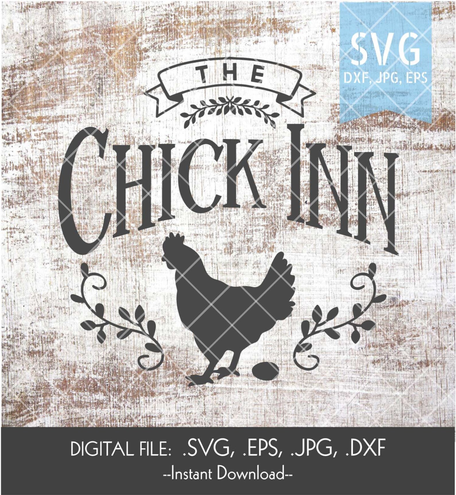Chick inn svg chicken coop sign digital chicken svg hen Etsy