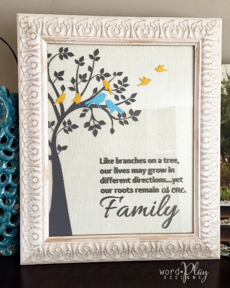 Download SVG family tree birds mothers day gift roots to grow poem | Etsy