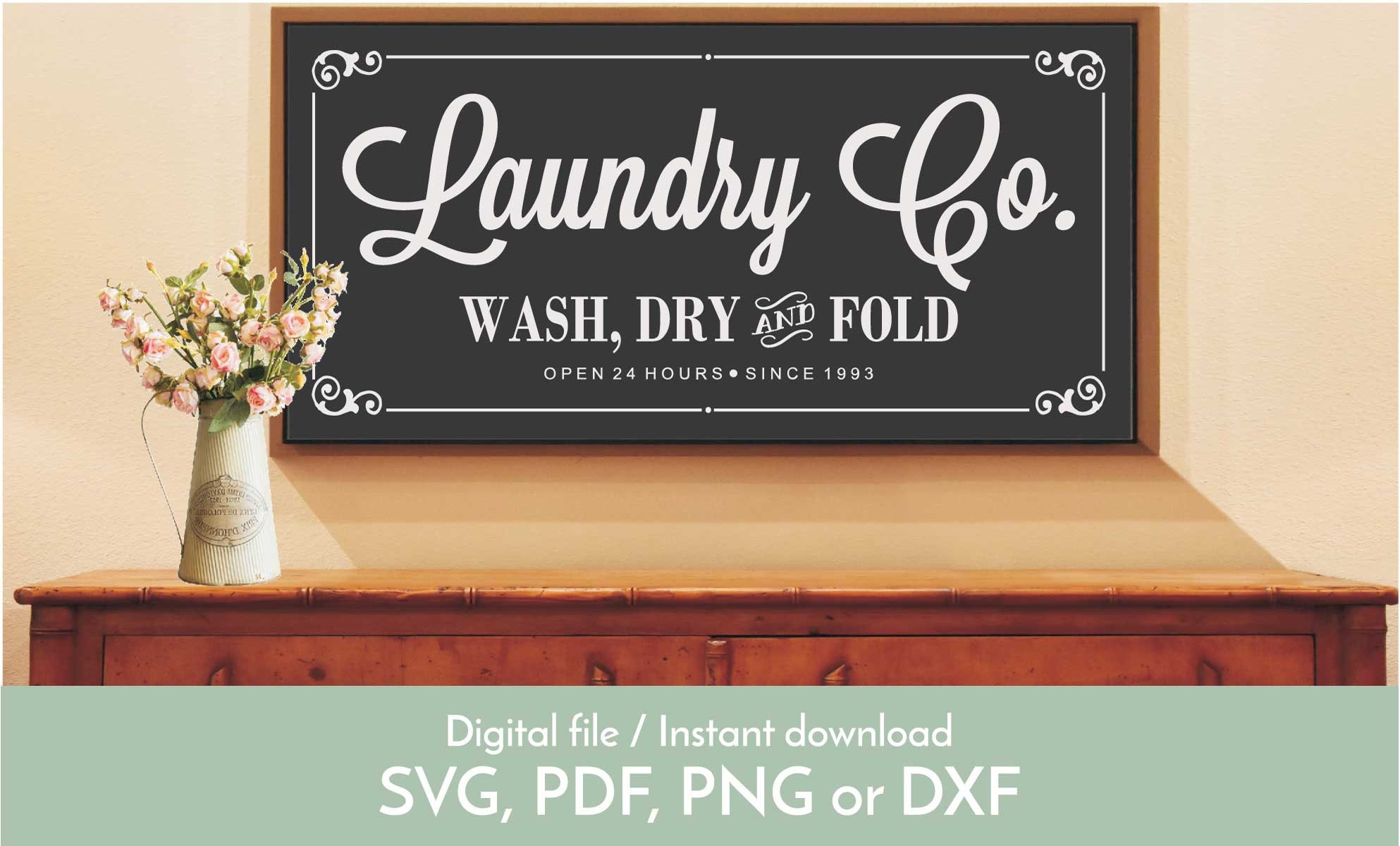 Download SVG Laundry sign / Laundry Co SVG / Laundry Room Sign / Rustic | Etsy
