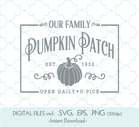 Download Free Our Family Pumpkin Patch Pumpkin Patch Svg Pumpkin Print Etsy SVG Cut Files