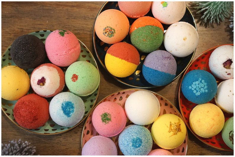 12 Pack Bath Bombs Gift Set Assorted Scent or You Choose Shea image 0