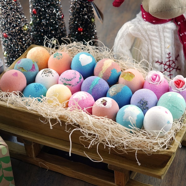 12 Bath Bombs Pack Gift Set Assorted Scent or You Choose, Perfect Gift Mothers Day Gift Set! Handmade in USA with only Natural ingredients