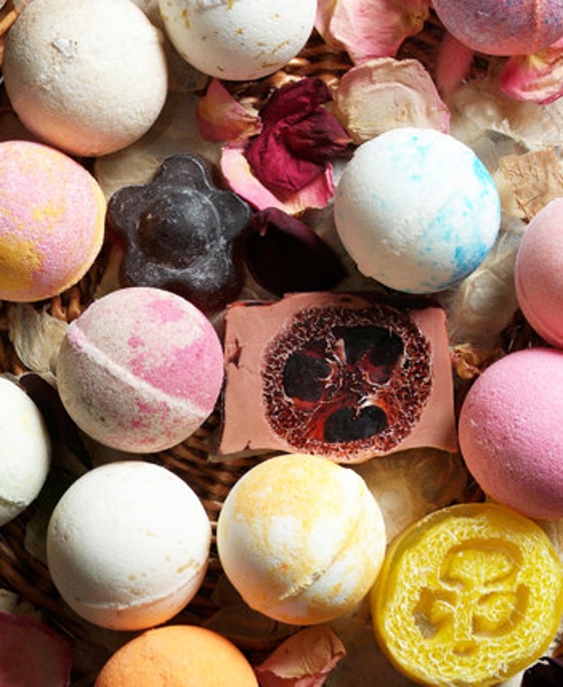 50 Pack Bath Bomb Set Assorted Colors Scents Ultra Lush | Etsy