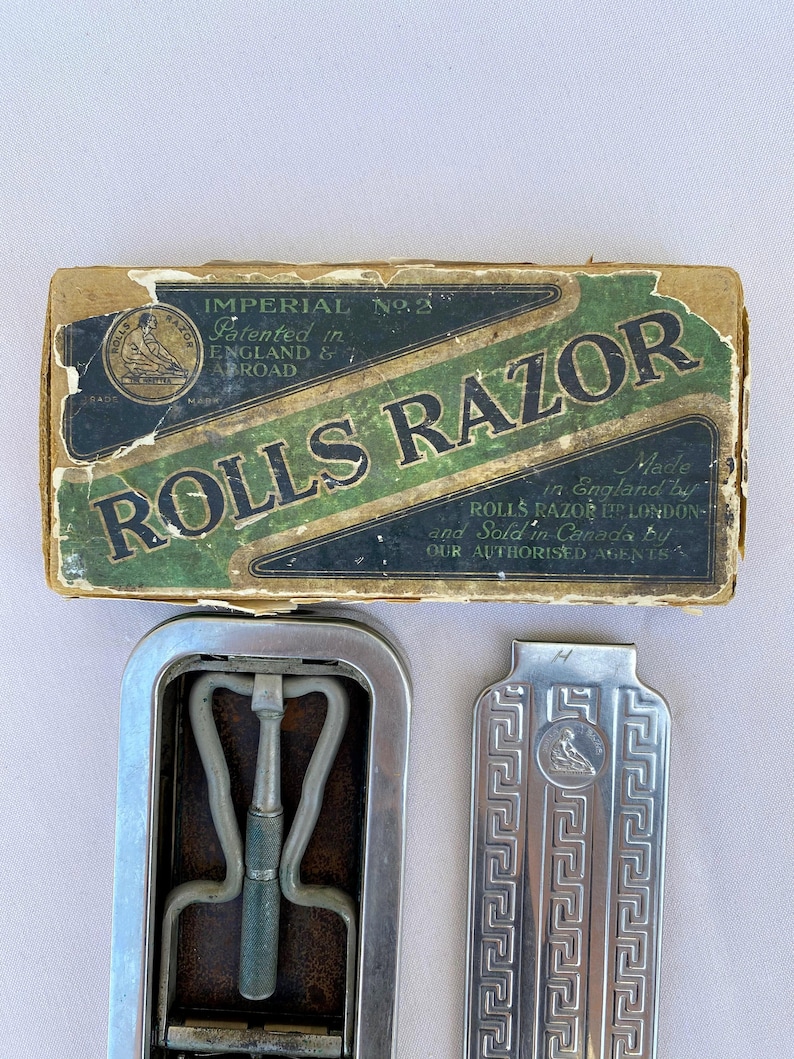1920's Vintage Silver Rolls Razor English Shaving Kit - Etsy