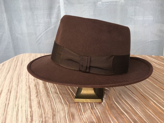 Vintage 1940s Sinatra Style -Brown Rockabilly Bea