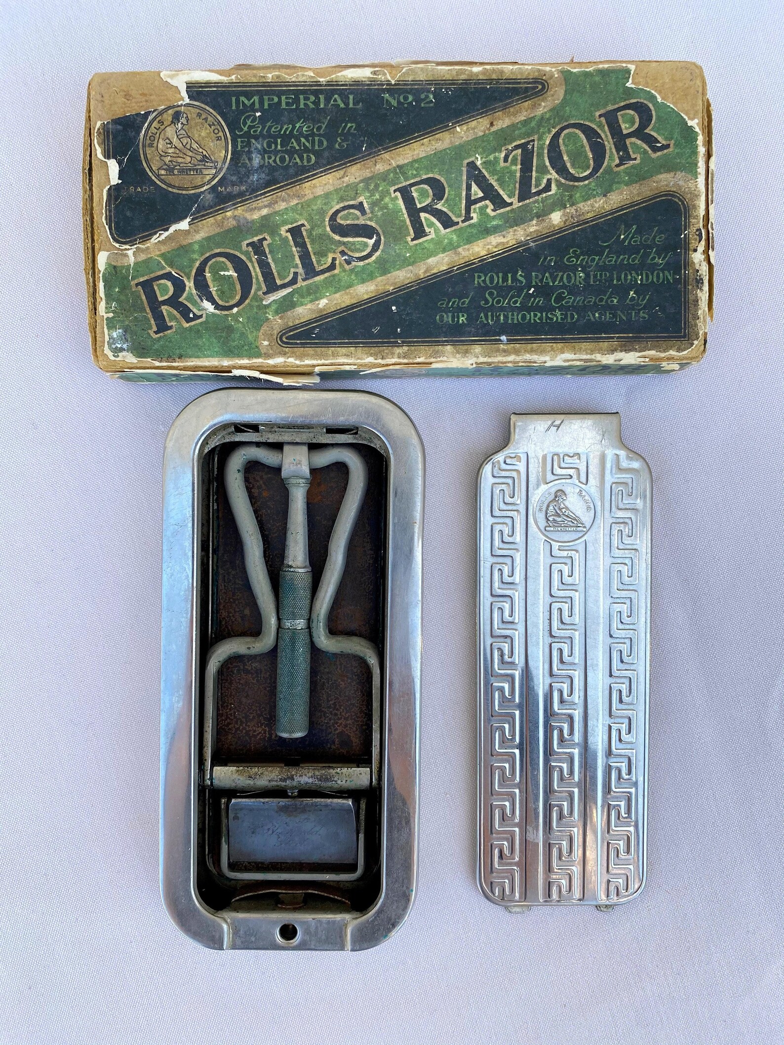 1920's Vintage Silver Rolls Razor English Shaving Kit - Etsy