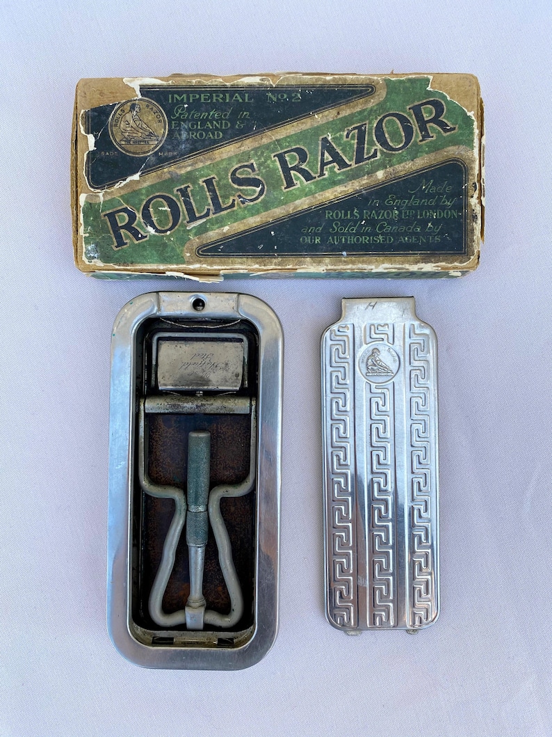 1920's Vintage Silver Rolls Razor English Shaving Kit - Etsy