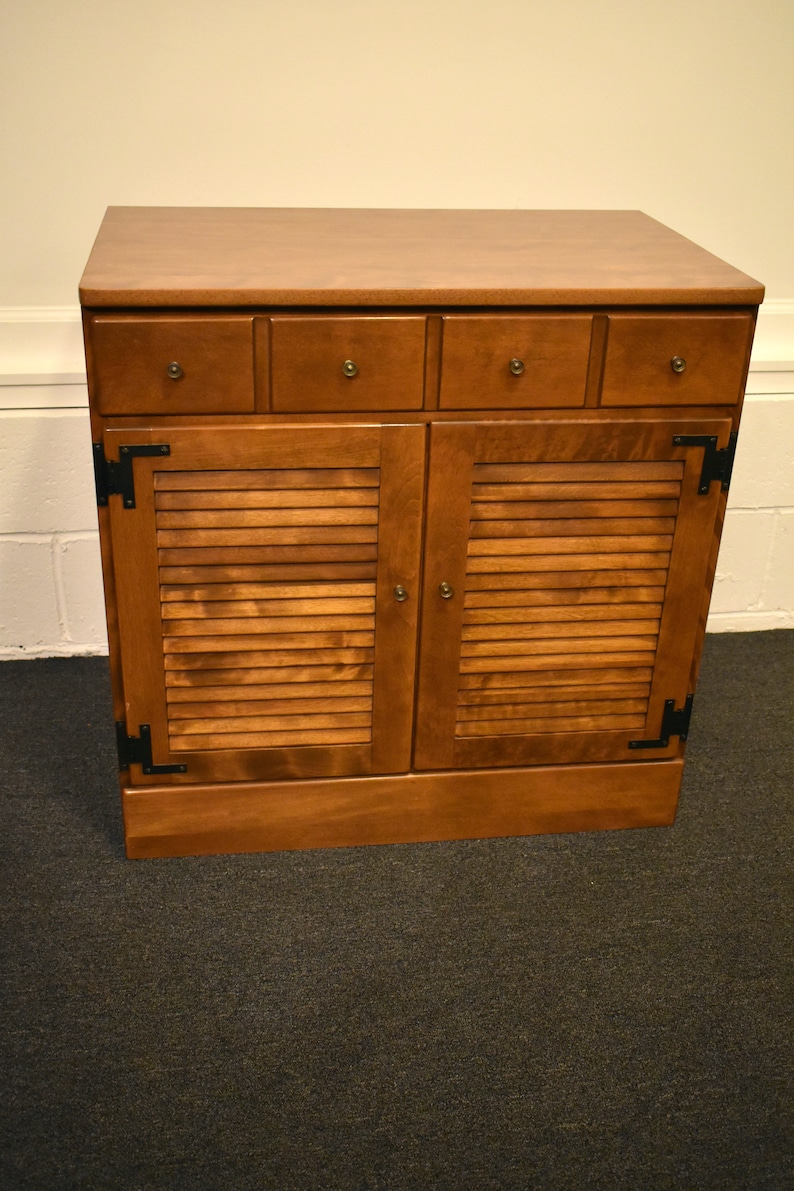 Vintage Ethan Allen Early American Two Door Etsy