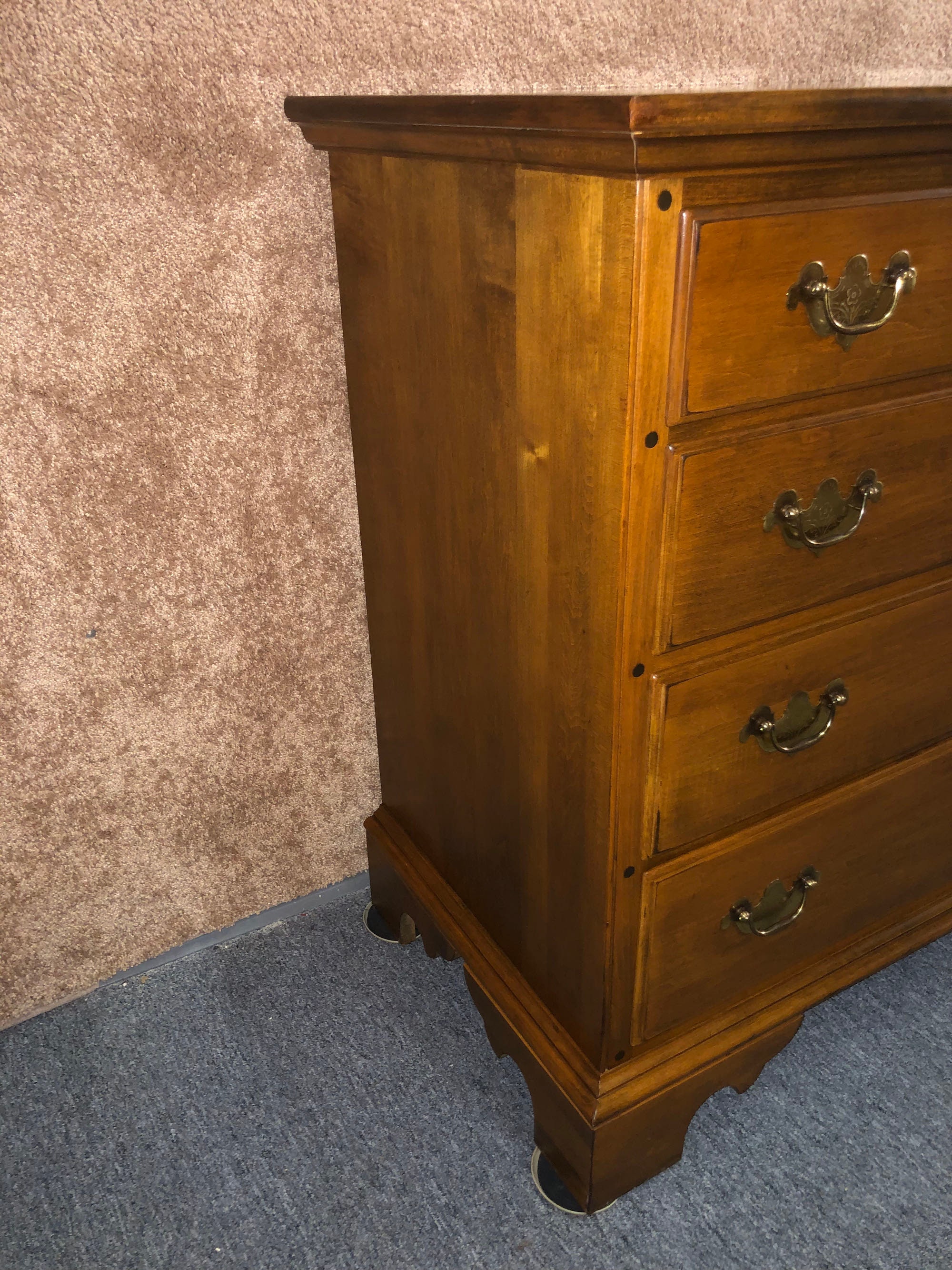 Vintage Ethan Allen Solid Maple Traditional Style Double | Etsy