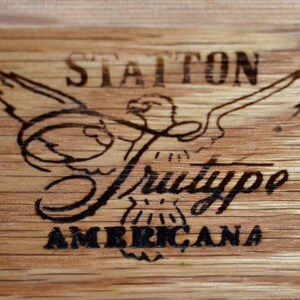 Vintage Statton CherryWood Americana Style Side Table w/Drawer bild 6