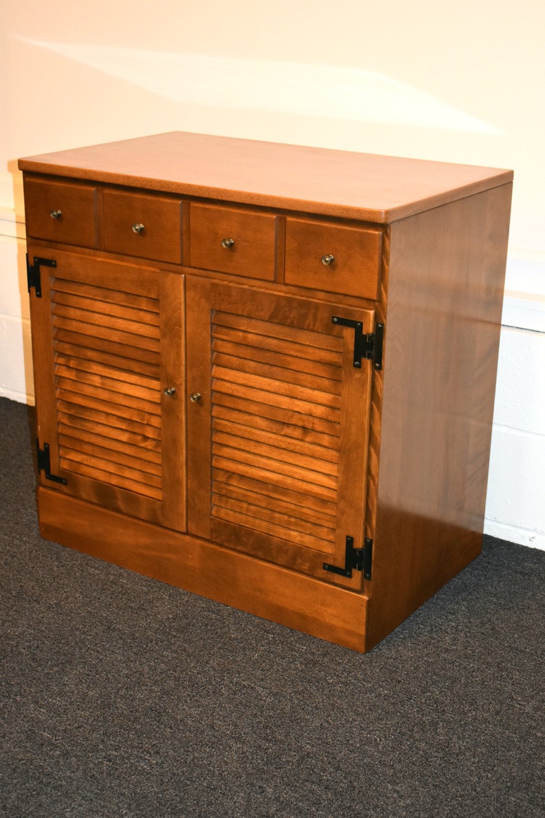Vintage Ethan Allen Early American Two Door Etsy