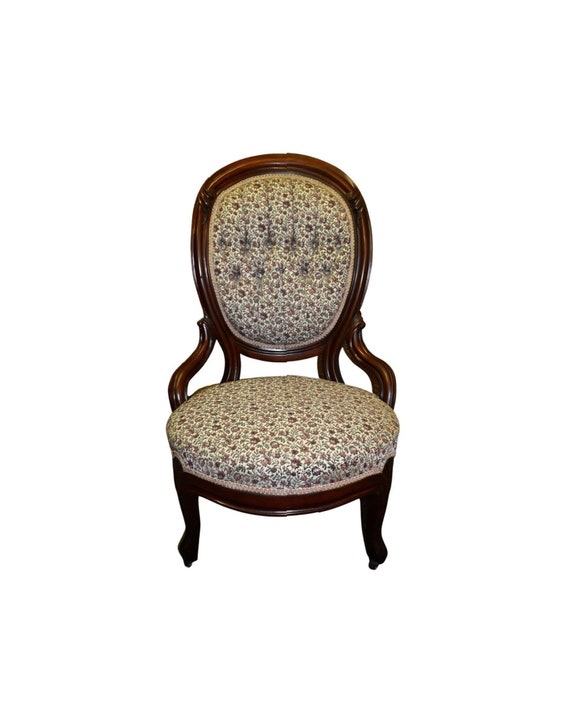 Antique parlor online chair with wheels