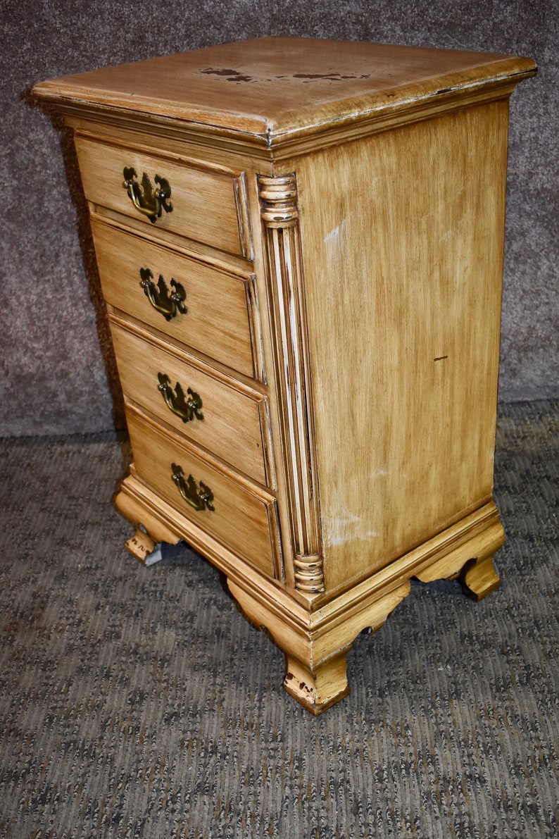 Vintage Kling Four Drawer Solid Mahogany Nightstand in Etsy