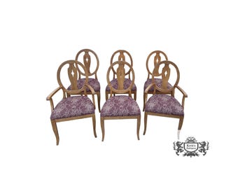 VTG. Set of Six Ethan Allen Shield Back Transitional Style Dining Chairs