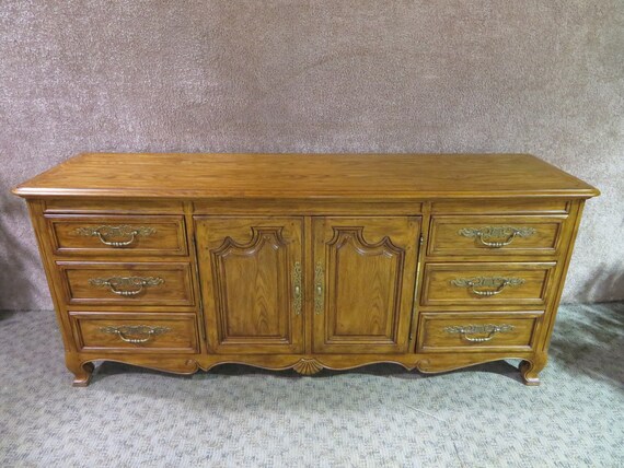 Vintage Drexel Heritage Country French Style Triple Dresser Etsy