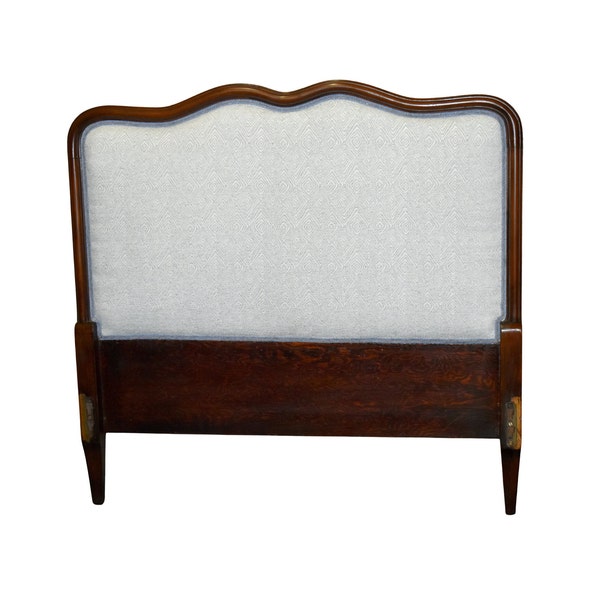 Vintage French Provincial Upholstered Headboard for Twin Bed