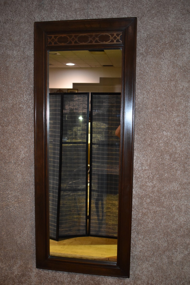 Ethan Allen Chinese Chippendale Style Hall Mirror Etsy