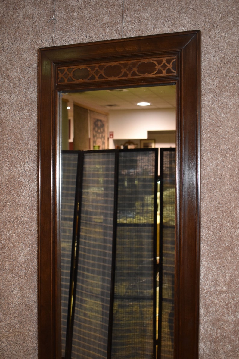 Ethan Allen Chinese Chippendale Style Hall Mirror Etsy