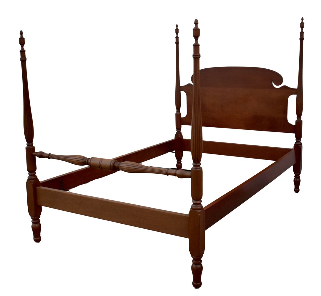 Antique Four Poster Mahogany Full Bed Etsy