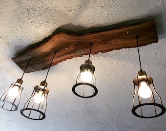live edge lighting etsy