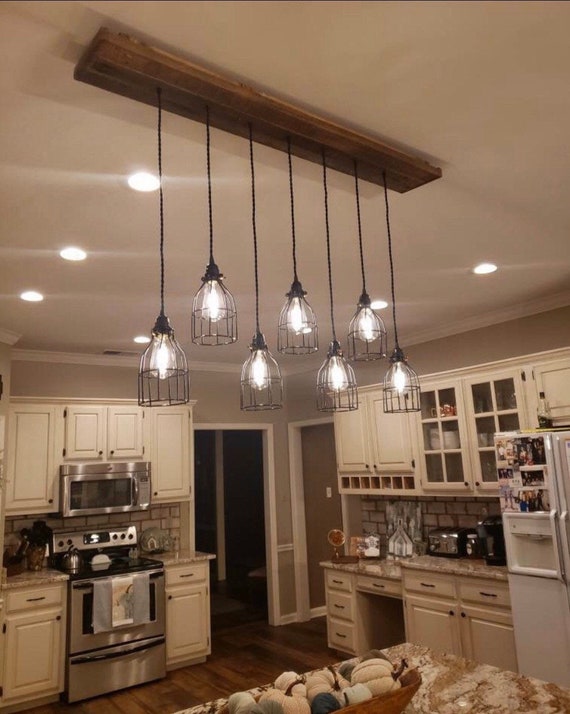 Rustic Barn Wood Chandelier 