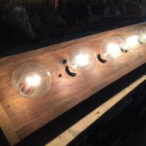 The ARMY STRONG Custom finished fine wood vanity bar strip light