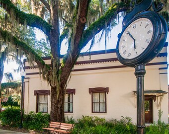 Photograph - The historic town hall on the town square in Oakland, Florida - a range of sizes and media