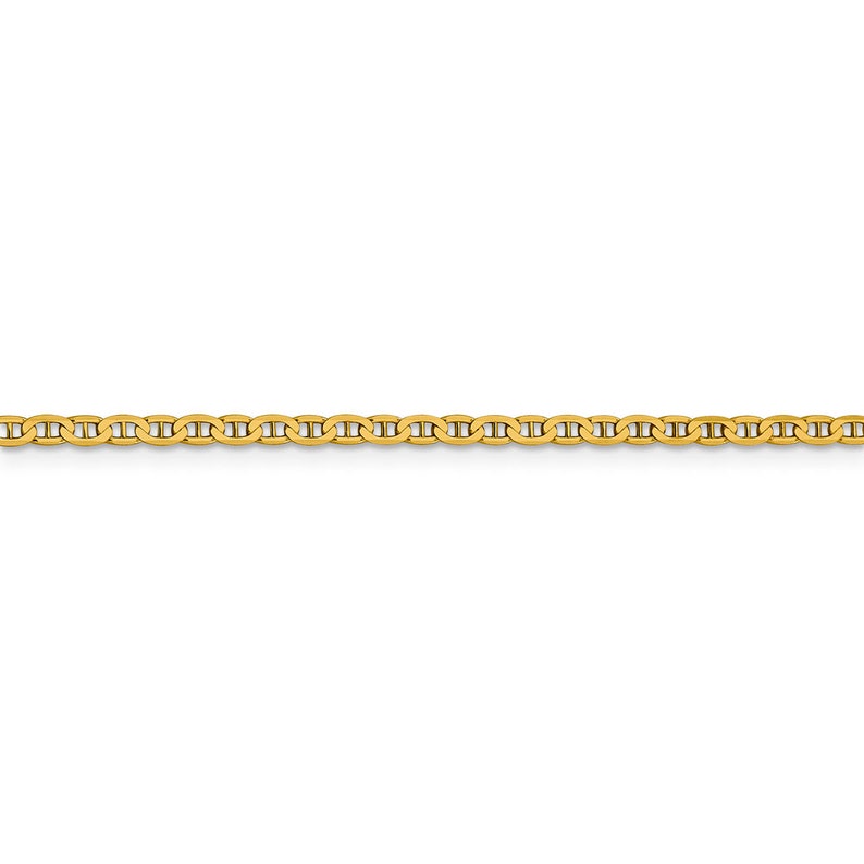 20 inches Men/'s 14K Yellow Gold Flat Anchor Chain Necklace 5.3 grams
